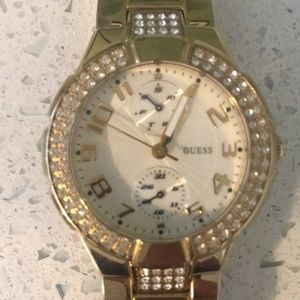 Guess Gold Watch with Diamonds